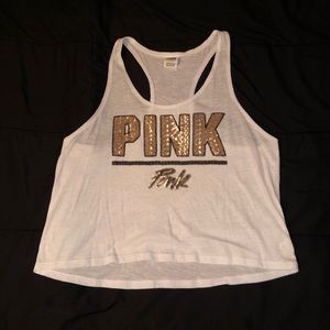 White PINK tank top